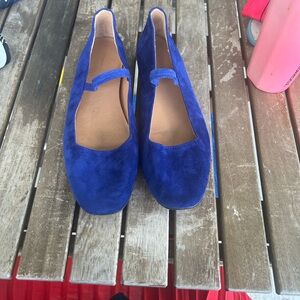 Blue Suede Madewell Women’s Slip-On Flats